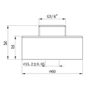 Round Wall Mounted Fixing Kit