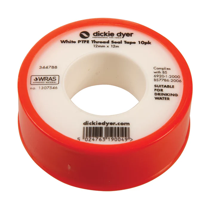 Plumbing PTFE Tape 12mm x 12m
