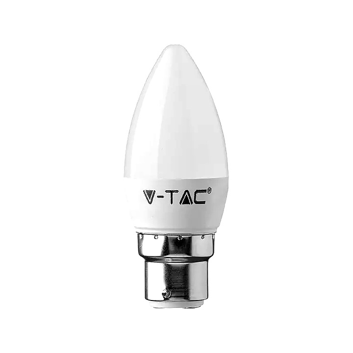 4.5W LED B22 Cool White 6500K Frosted Bayonet Candle Bulb
