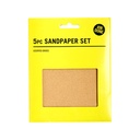 Fit for the Job 5pc Assorted Grades Sandpaper Sheets Set 
