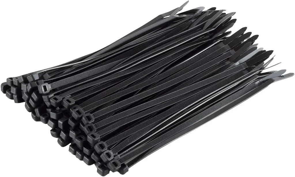 Netherwood Tools 4.8mm x 300mm Black Cable Ties 100 Pack