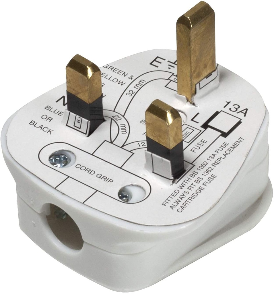 13 Amp 3 Pin Plug