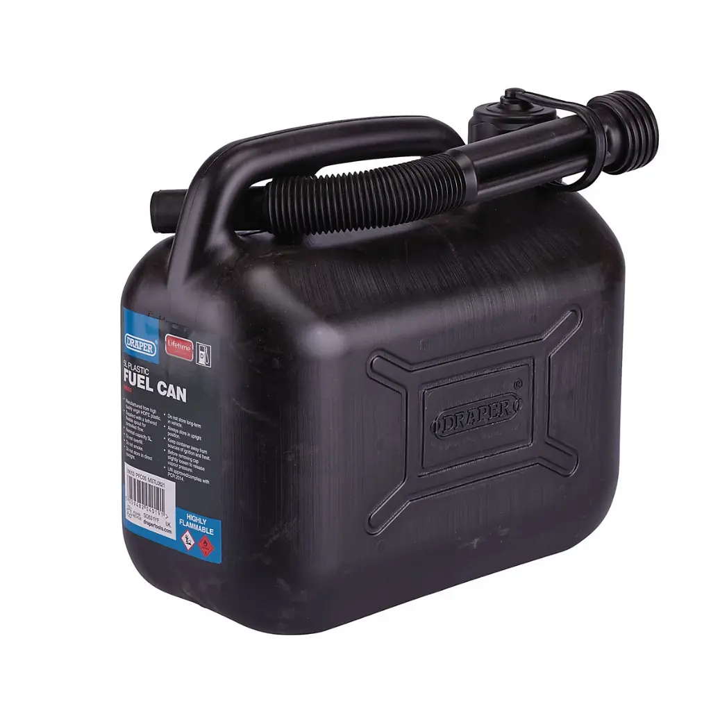 Draper 5L Plastic Fuel Can
