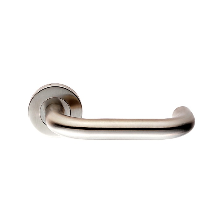 16mm Safety Lever 6mm Sprung Rose Satin