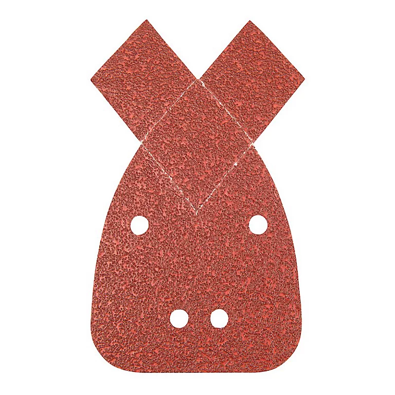 Silverline Hook Loop Detail Sander Sheets With 2 Tips 140mm 120 Grit 10 Pack