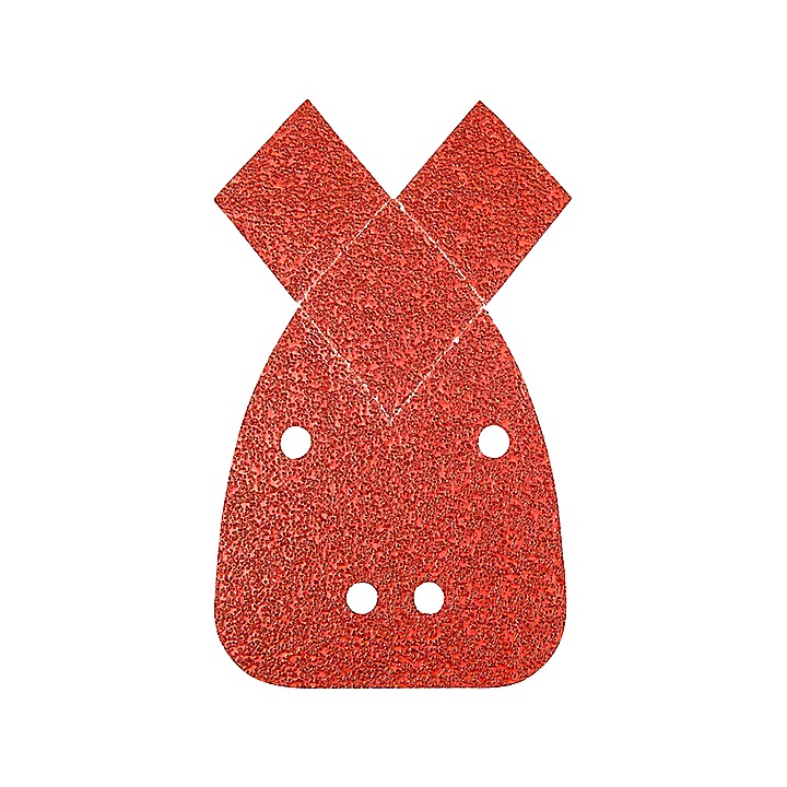 Silverline 140mm Hook Loop Detail Sander Sheets 60 Grit 10 Pack