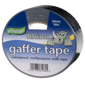 Rhino Gaffer Tape Black 50mm x 50M