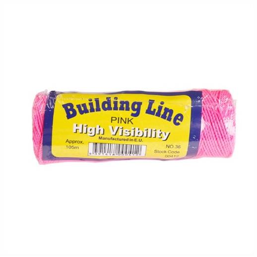 Tayler Builders Line 105m Pink High Visibility 