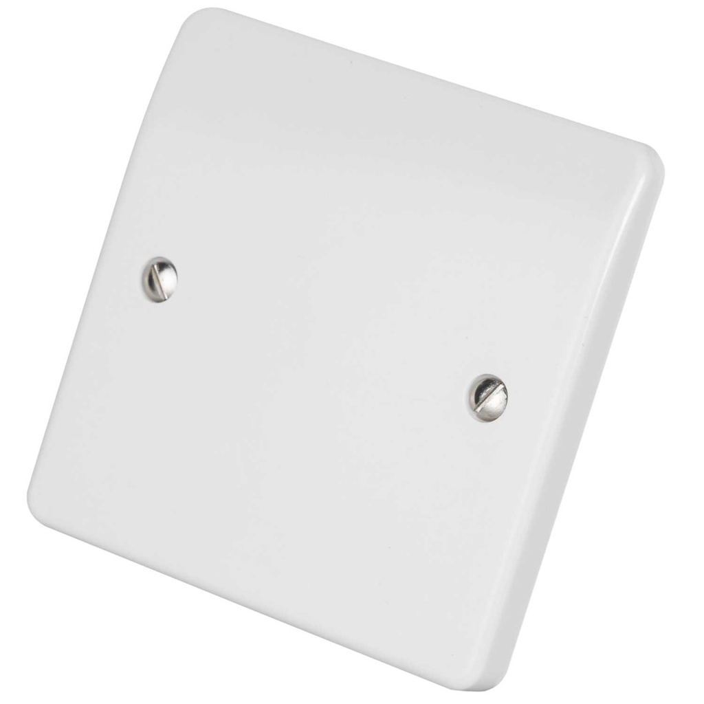 White 1G Blank Plate