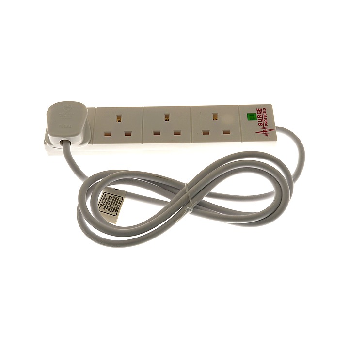 4 Way 2M Surge Protected Extension Lead 13A