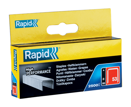 Rapid 8mm/53 Galvanised Staples