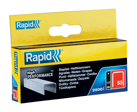Rapid No.53 10mm Galvanised Staples