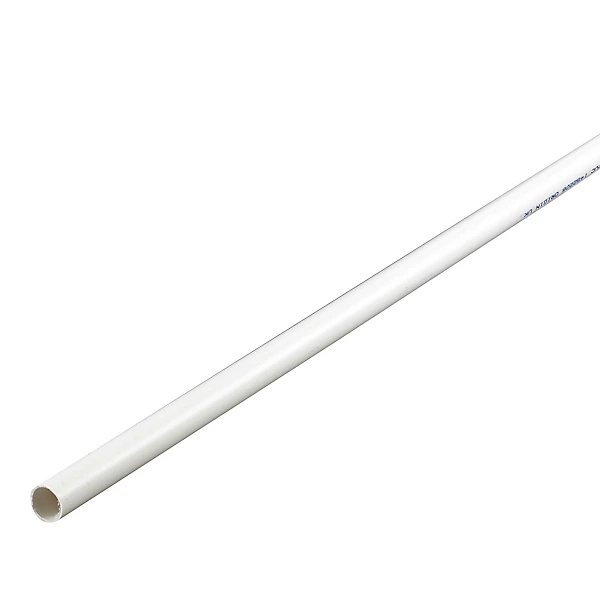 21.5mm Solvent Weld Overflow Pipe White 3m