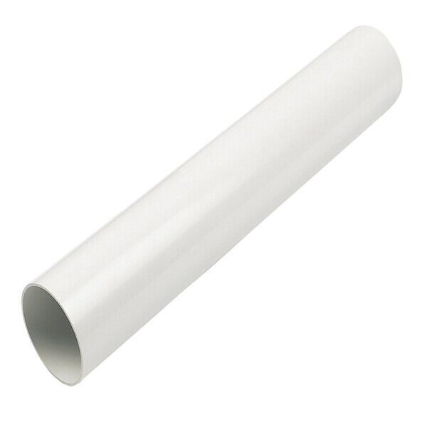 21.5mm White Solvent Weld Overflow Pipe 3m