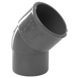 40mm Solvent Weld Bend 45°Grey 