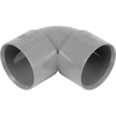 40mm Elbow 90° Solvent Weld Grey