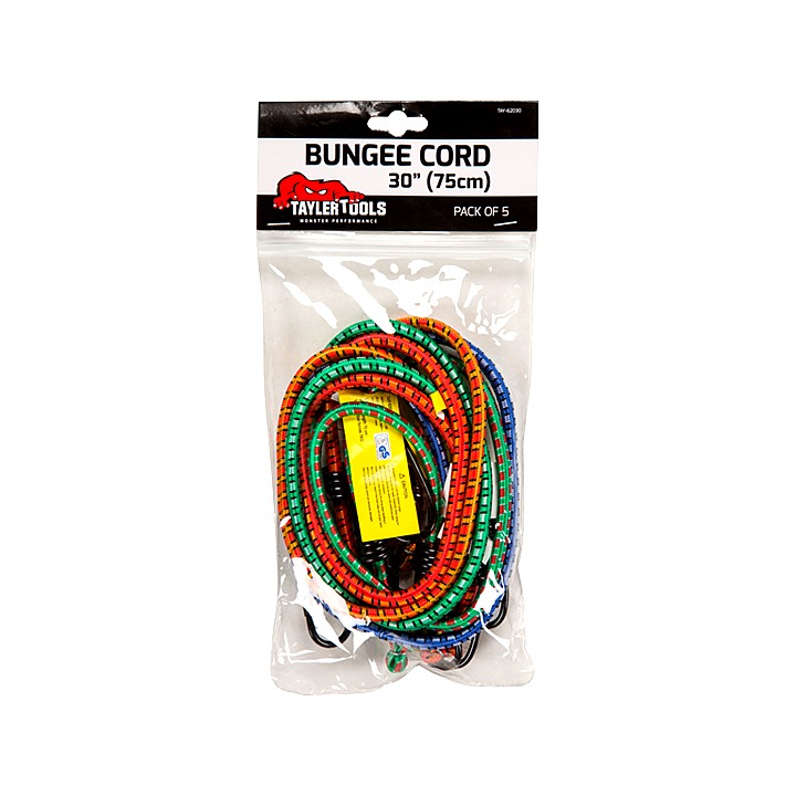 Bungee Cord 30" (75cm) Pack of 5