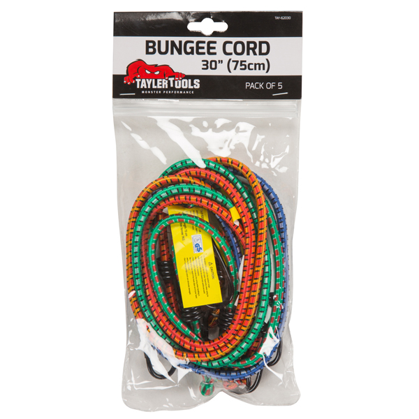 Bungee Cord 30" (75cm) Pack of 5