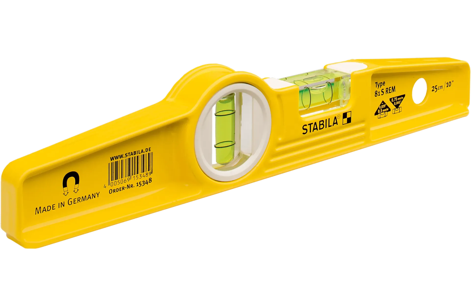 Stabila Rare Earth Magnetic Torpedo Level 25cm in Holster