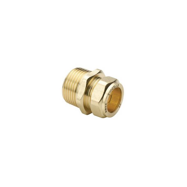 Compression 15mm x 3/8" Straight Connector Male Iron