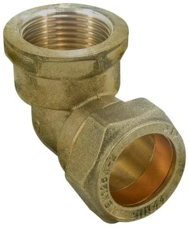 15mm x 1/2 Compression Iron Elbow Female 