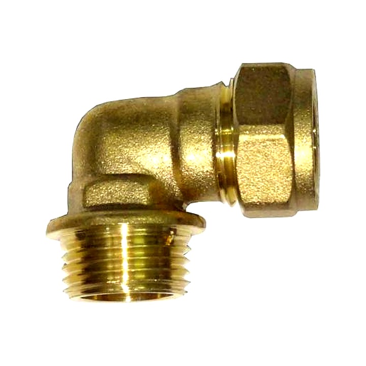 15mm x 1/2 Compression Iron Elbow Male