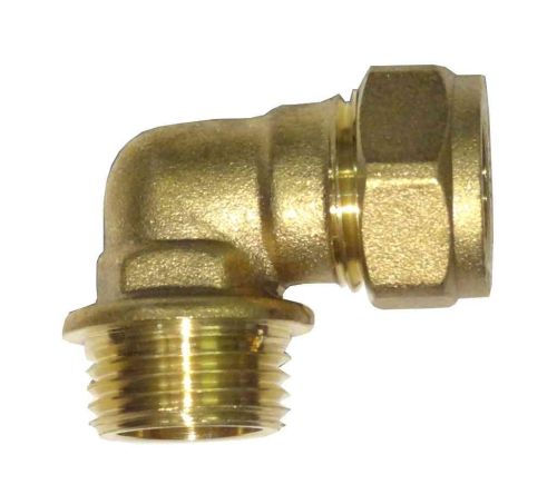 15mm x 1/2 Compression Iron Elbow Male