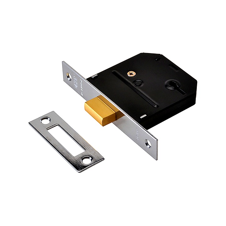 Union 3 Lever Mortice Deadlock 2.5" 65mm