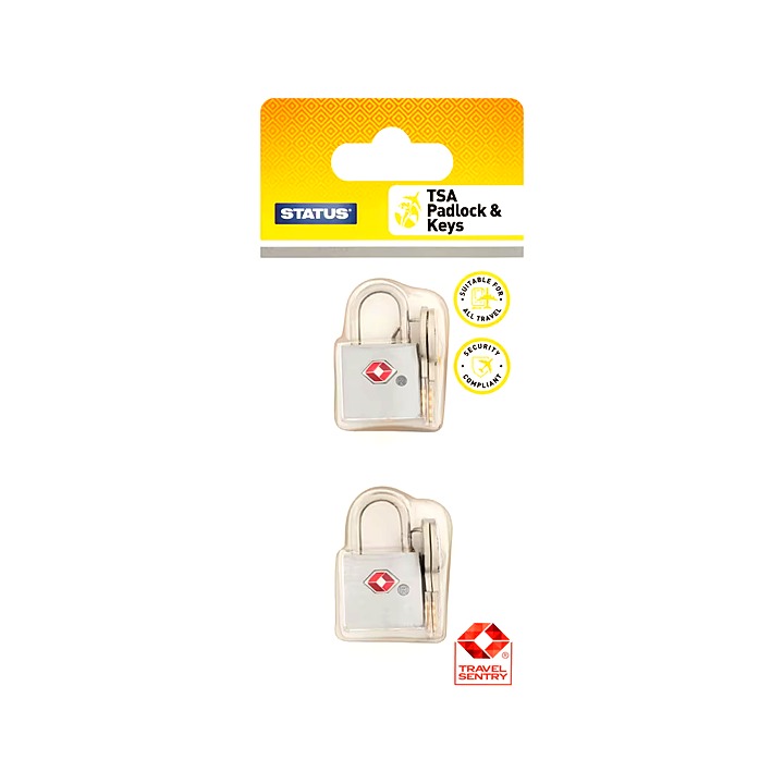 Status TSA Padlock & Keys 2PK
