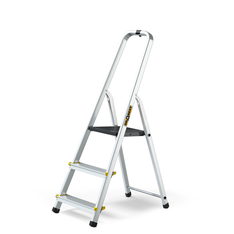 Drabest 3 Step Aluminum Ladder