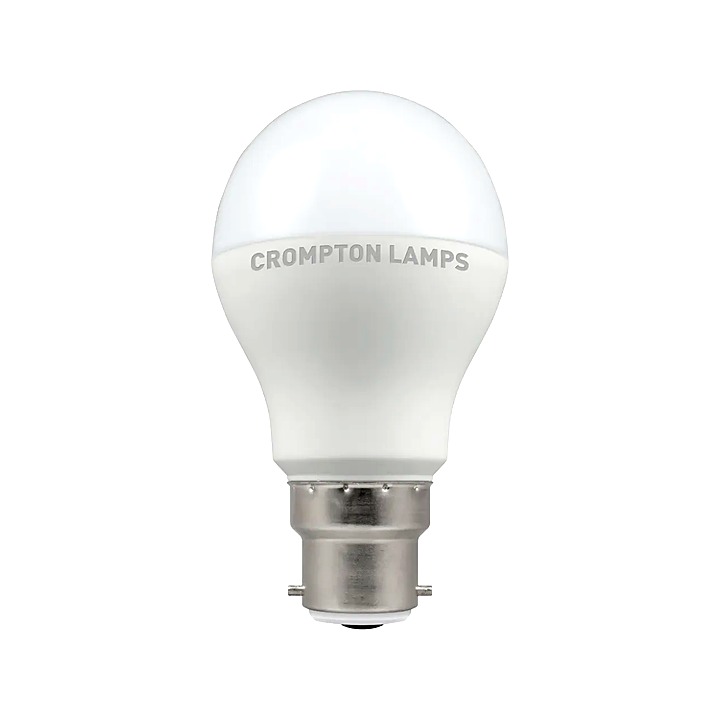 Crompton LED B22 Bayonet 8.5W=60W Dimmable 2700K Warm White