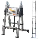 2.5m Folding Telescopic Ladder Stainless Steel 