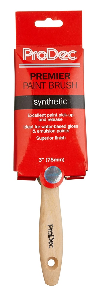 Prodec Premier 3" (75mm) Decorators Synthetic Paint Brush 