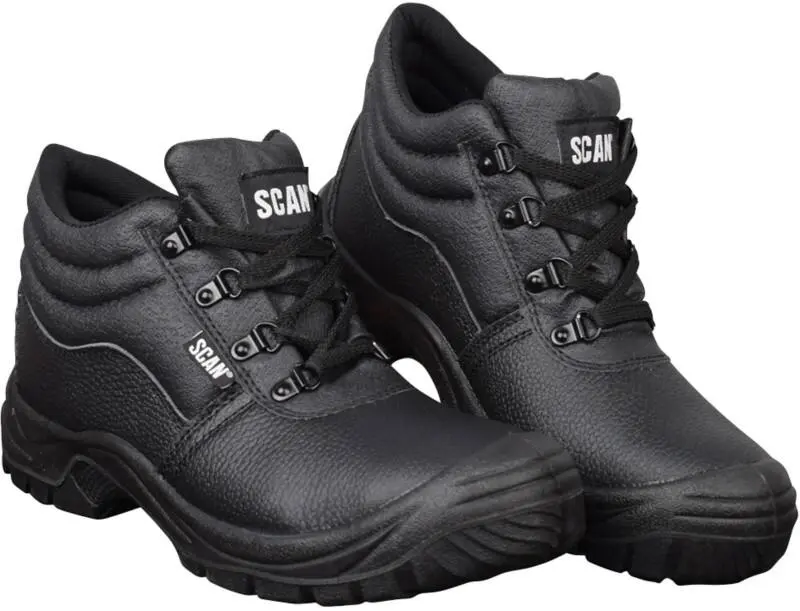 Scan Chukka Black Safety Boots UK 6 Euro 39