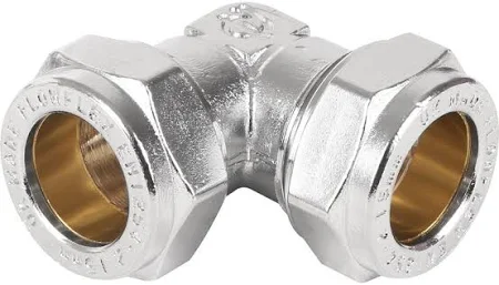 15mm Compression Elbow Chrome Plated 