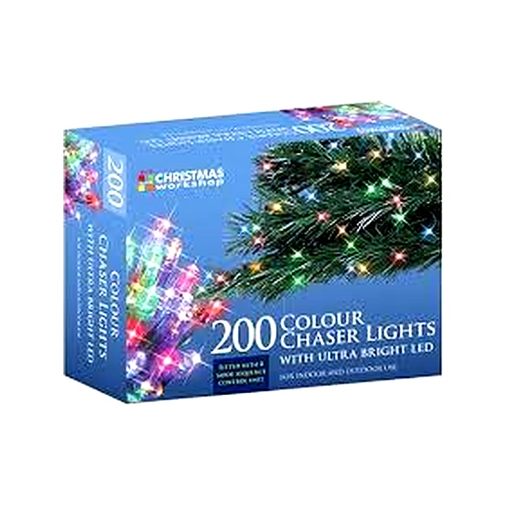 Christmas 200 Multi-Coloured LED Chaser Lights