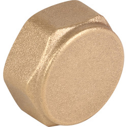 3/8 " (10mm) Brass Compression Blank Cap