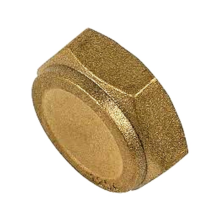 1" (25mm) Brass Compression Blank Cap 