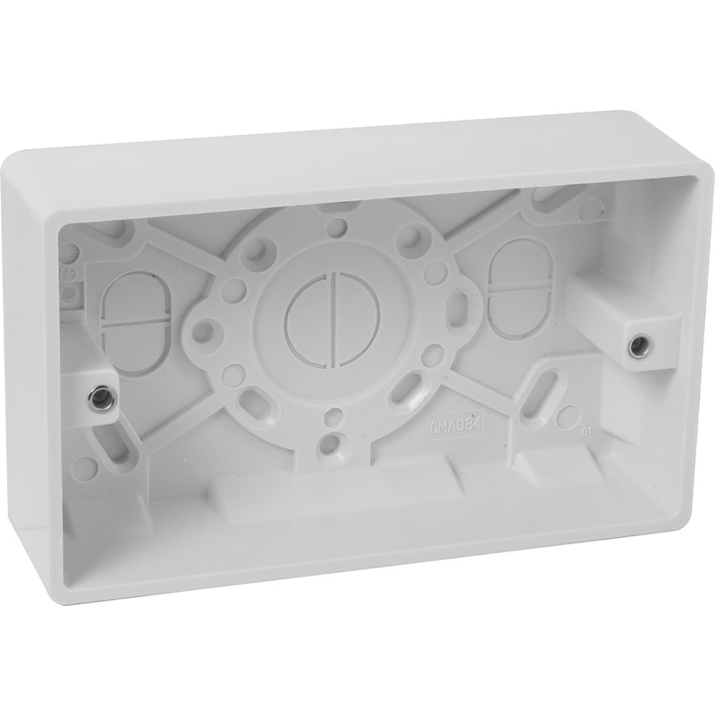 2G White Back Box 35mm