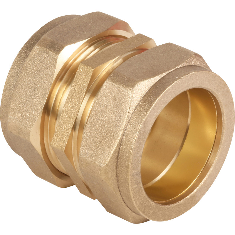 22mm Equal Straight Coupler Compression Brass 