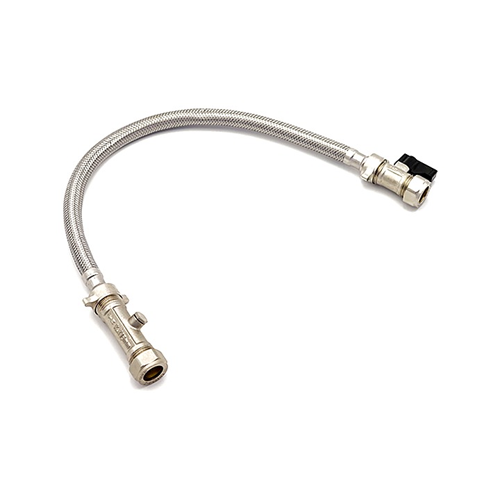 15mm Straight Boiler Filling Loop Chrome