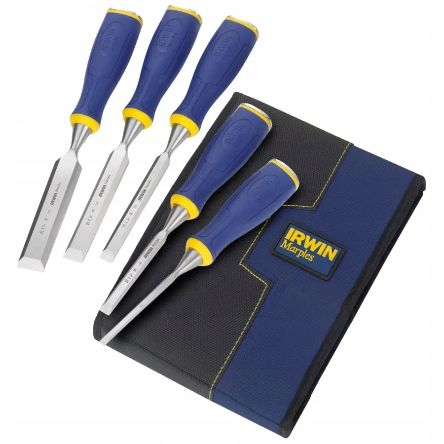 Irwin Marples 5 Piece Bevel Edge Wood Chisel Set