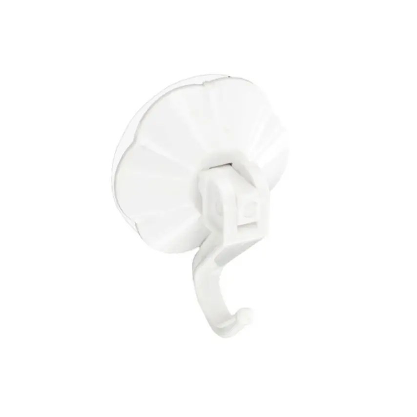 White Lever Suction Hooks 2pc