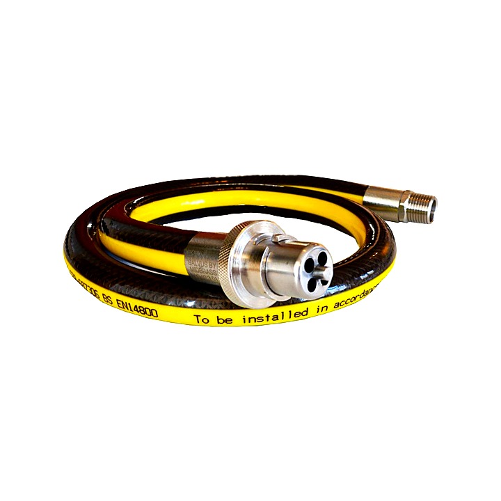 Slavus Gas Hose Straight Bayonet 1m