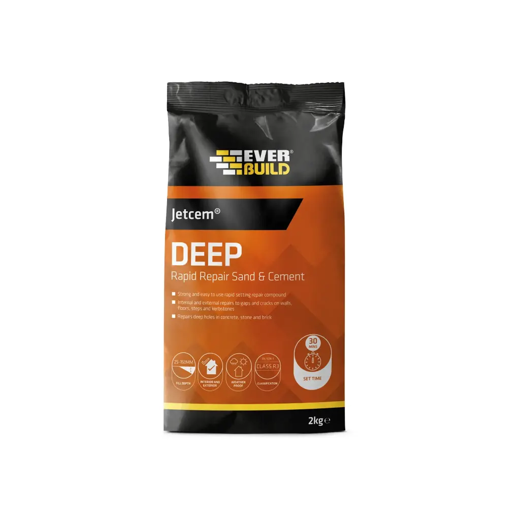Everbuild Jetcem Deep Rapid Repair Sand & Cement 2kg
