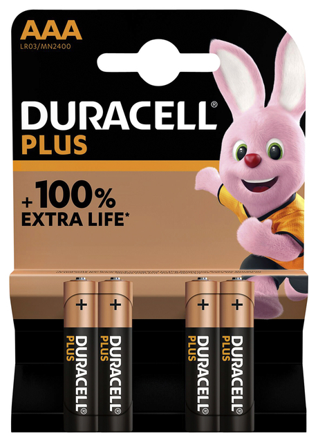 Duracell AAA Plus 4 Pack