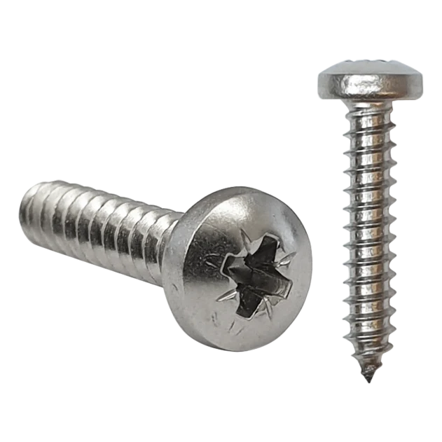 Netherwood Tools 8 x 1/2" (4.2 x 13mm) Pozi Pan Head Screws 20pcs