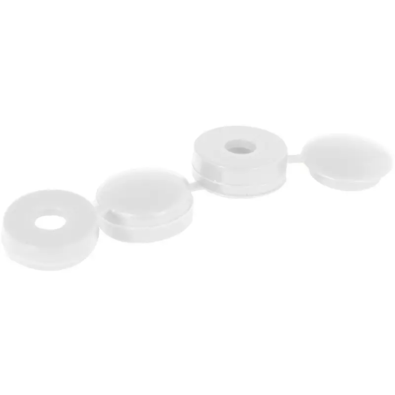Netherwood Tools White Hinged Screw Caps 6-8mm 20pcs