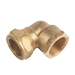 22mm Brass Compression x 3/4"Female Adapting 90° Elbow 