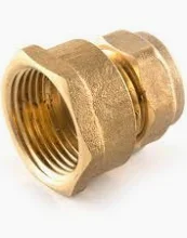 22mm Brass Compression x 3/4" Female Adapting Coupler
